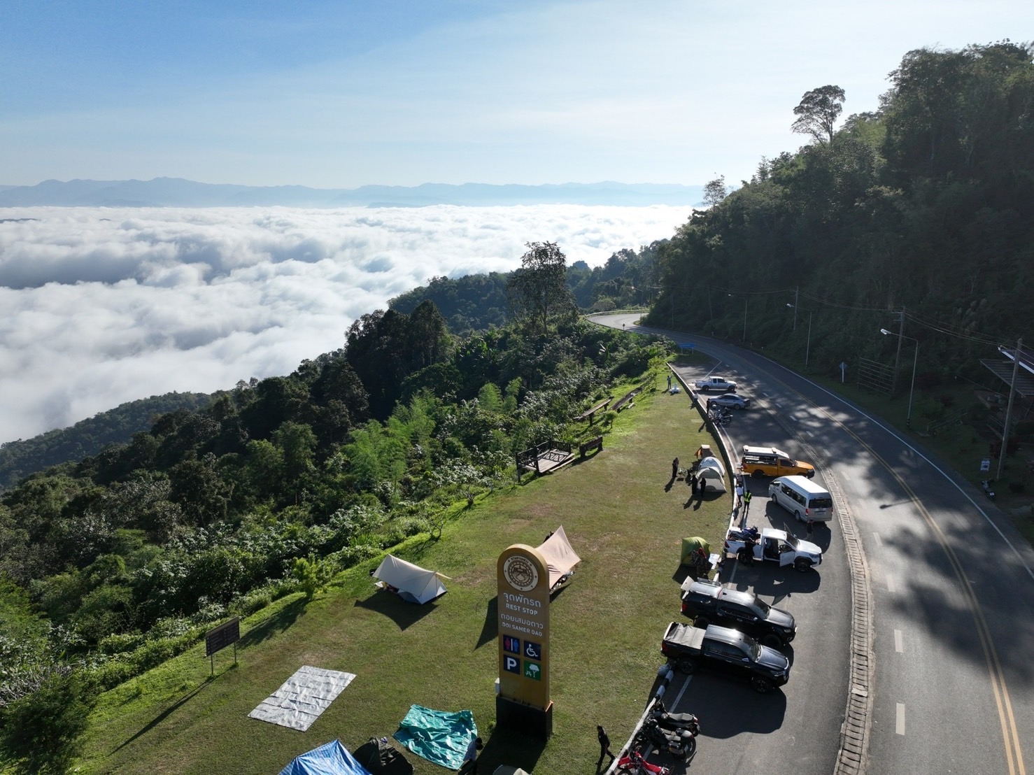 กรมทางหลวง เปิดให้บริการจุดกางเต็นท์ฟรี 39 แห่งต้อนรับเทศกาลปีใหม่ 2569